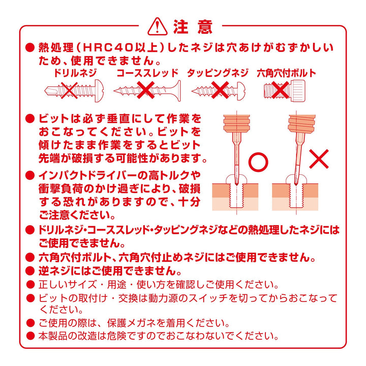 アネックス(Anex) ANHD-190 なめたネジはずしビット 段付タイプ 1本組 全長90ｍｍ M2.5～3ネジ対応 - MisakaZoo