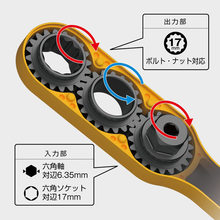 アネックス(Anex) AOA-17S1 オフセットアダプター17mm　ソケットセット - MisakaZoo