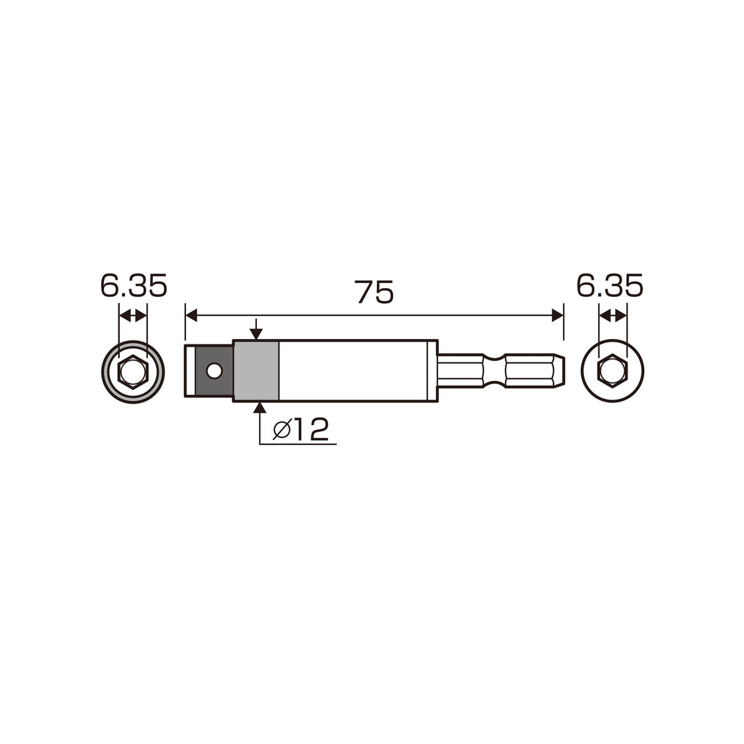 アネックス(Anex) ATA-M5 電気工事用トルクアダプター M5（設定トルク2.6 N・m） - MisakaZoo