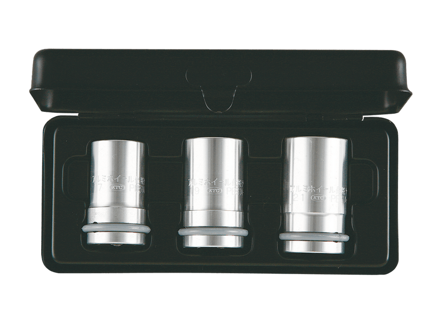 [ATBP403AL] KTC(京都機械工具)12.7sq.インパクトレンチ用アルミホイール化粧ナットソケットセット[3コ組] セット品3点 - MisakaZoo