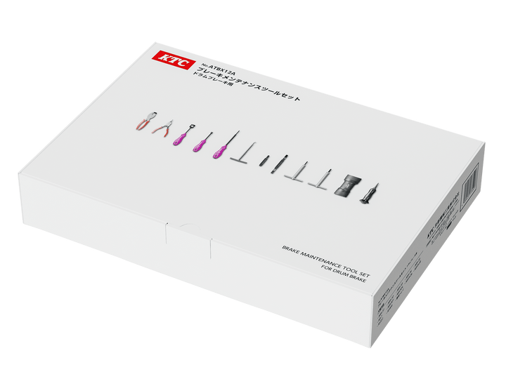 [ATBX12A] KTC(京都機械工具)ブレーキメンテナンスツールセット（ドラムブレーキ用）[12点] セット品12点 - MisakaZoo