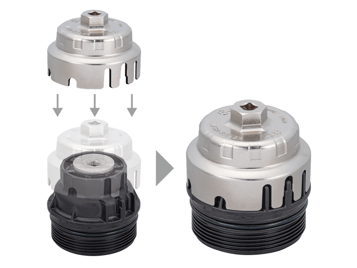 [AVSA-R64A2] KTC(京都機械工具)ろ紙交換用オイルフィルタレンチ（内径（φ）71） 単品1本 - MisakaZoo