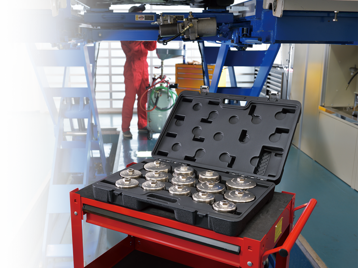 [AVSA14] KTC(京都機械工具)カップ型オイルフィルタレンチセット[14コ組] セット品14点 - MisakaZoo