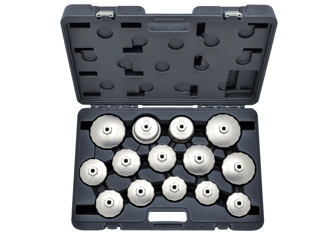[AVSA14] KTC(京都機械工具)カップ型オイルフィルタレンチセット[14コ組] セット品14点 - MisakaZoo