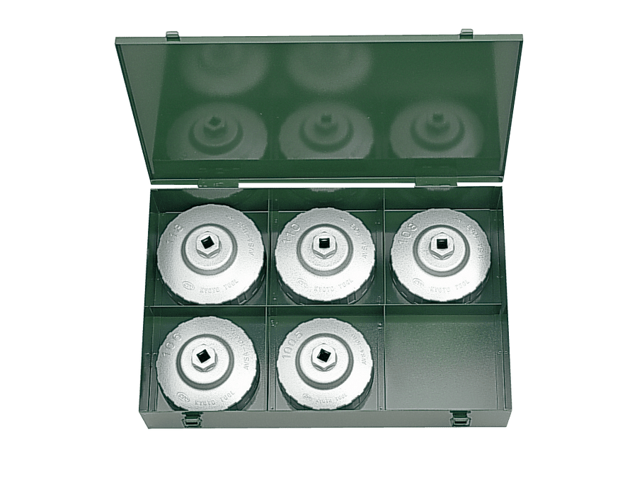 [AVSA5] KTC(京都機械工具)大径用カップ型オイルフィルタレンチセット[5コ組] セット品5点 - MisakaZoo