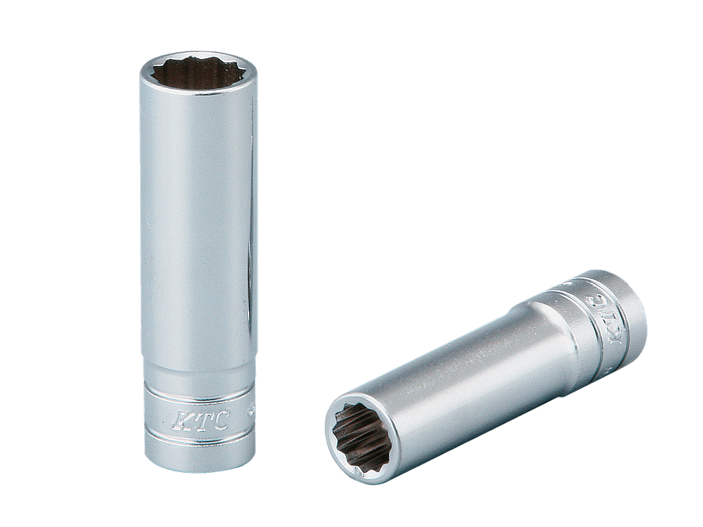 [B2L-09W] KTC(京都機械工具)6.3sq.ディープソケット（十二角）（対辺9mm・全長50mm） 単品1個 - MisakaZoo