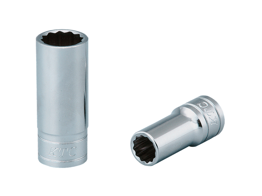 [B3M-22W] KTC(京都機械工具)9.5sq.セミディープソケット（十二角）（対辺22mm・全長50mm） 単品1個 - MisakaZoo