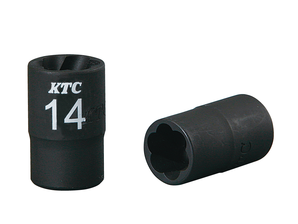 [B3TW-08] KTC(京都機械工具)9.5sq.ツイストソケット（対辺8mm・全長32mm） 単品1個 - MisakaZoo