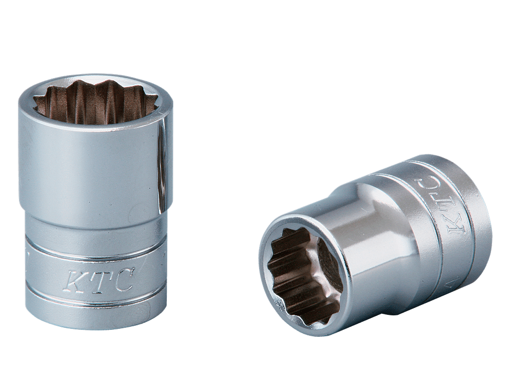 [B4-16W] KTC(京都機械工具)12.7sq.ソケット（十二角）（対辺16mm・全長33mm） 単品1個 - MisakaZoo