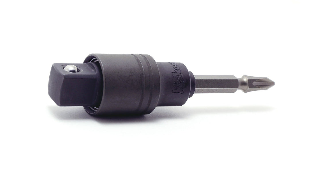 [BD030W-1/2] Ko-ken(コーケン) 1/4"(6.35mm)H ロッキングアダプター(ビット差替え式) 凸1/2"(12.7mm)SQ. 単品1本 - MisakaZoo