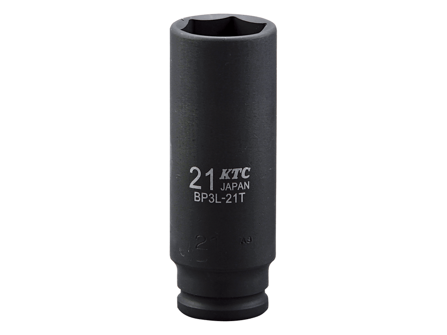 [BP3L-21T] KTC(京都機械工具)9.5sq.インパクトレンチ用ソケット（ディープ薄肉）（サイズ21mm） 単品1個 - MisakaZoo