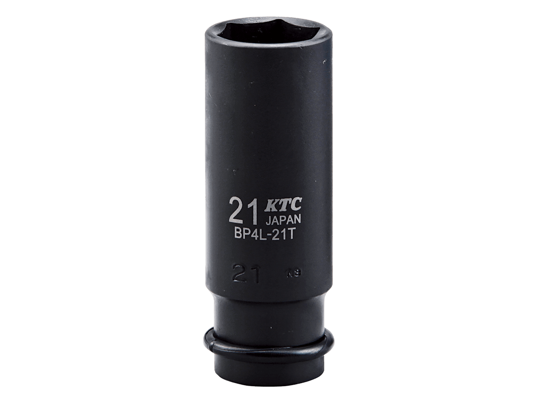 [BP4L-14TP] KTC(京都機械工具)12.7sq.インパクトレンチ用ソケット（ディープ薄肉）ピン・リング付（サイズ14mm） 単品1個 - MisakaZoo