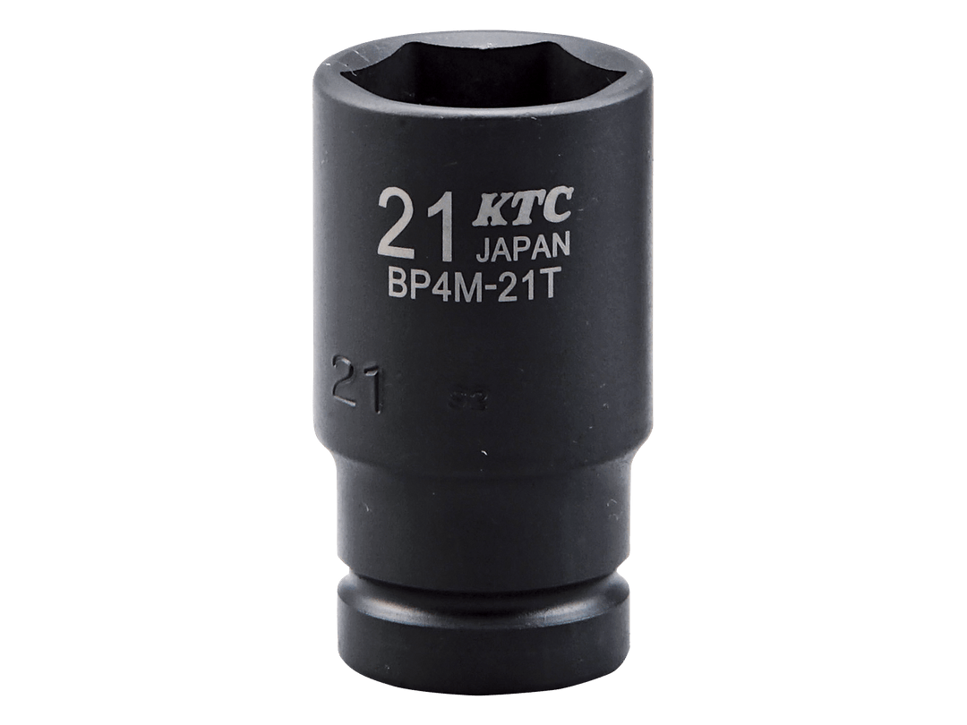 [BP4M-25T] KTC(京都機械工具)12.7sq.インパクトレンチ用ソケット（セミディープ薄肉）（対辺25mm・全長52mm） 単品1個 - MisakaZoo