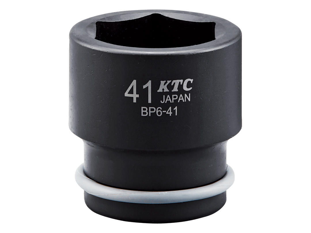 [BP6-38P] KTC(京都機械工具)19.0sq.インパクトレンチ用ソケット（標準）ピン・リング付（サイズ38mm） 単品1個 - MisakaZoo