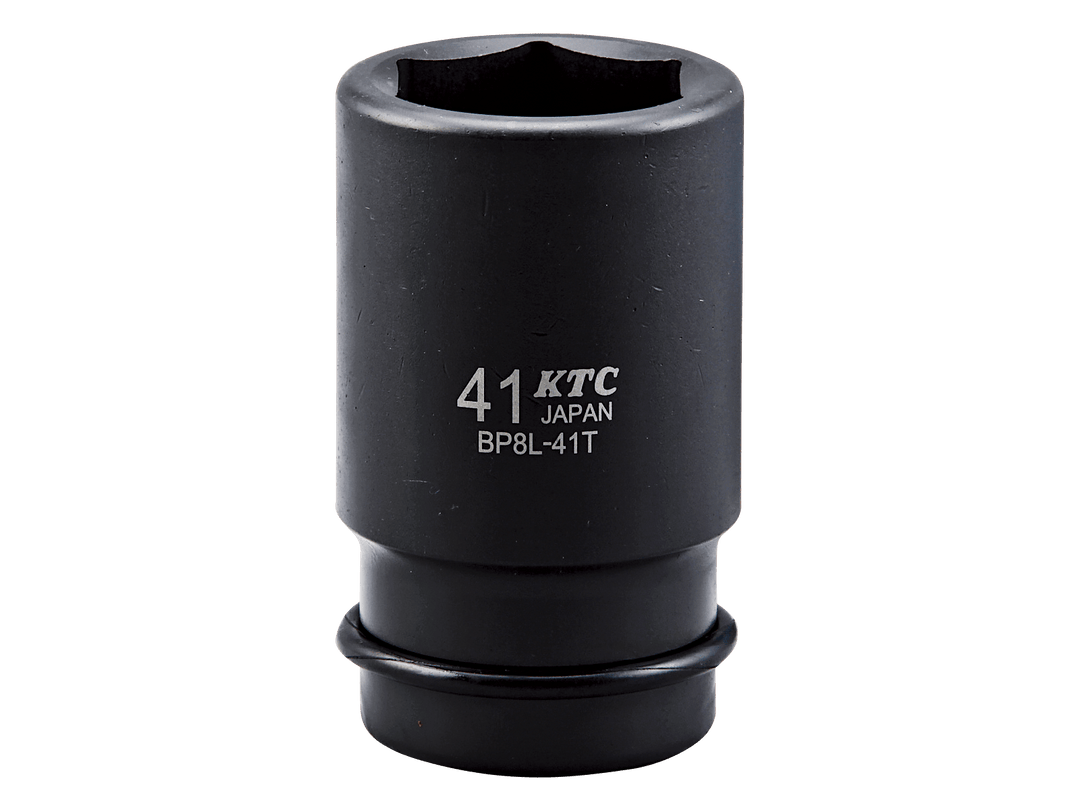 [BP8L-35TP] KTC(京都機械工具)25.4sq.インパクトレンチ用ソケット（ディープ薄肉）ピン・リング付（サイズ35mm） 単品1個 - MisakaZoo