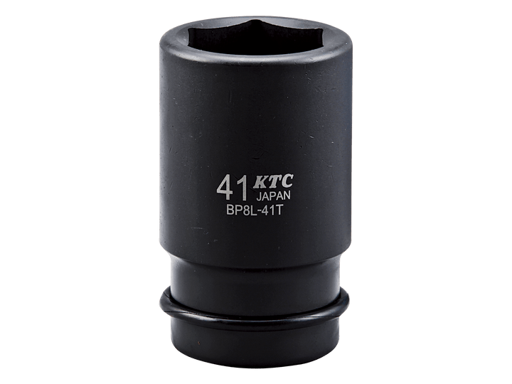 [BP8L-36TP] KTC(京都機械工具)25.4sq.インパクトレンチ用ソケット（ディープ薄肉）ピン・リング付（サイズ36mm） 単品1個 - MisakaZoo