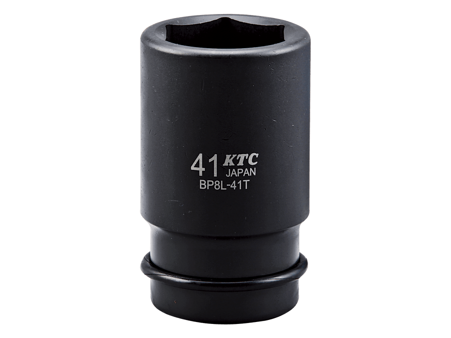 [BP8L-41TP] KTC(京都機械工具)25.4sq.インパクトレンチ用ソケット（ディープ薄肉）ピン・リング付（サイズ41mm） 単品1個 - MisakaZoo