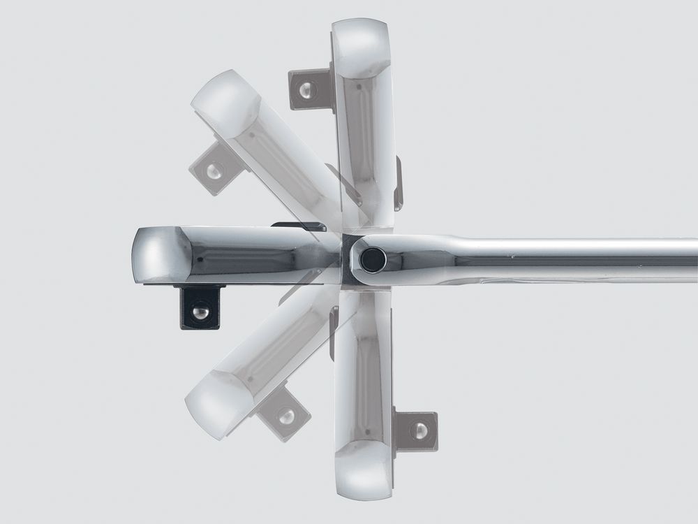 [BR390FL] KTC(京都機械工具)9.5sq.フレックスロングラチェットハンドル（全長275mm） 単品1本 - MisakaZoo