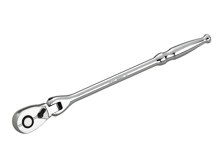 [BR4FL] KTC(京都機械工具)12.7sq.フレックスロングラチェットハンドル（全長375mm） 単品1本 - MisakaZoo