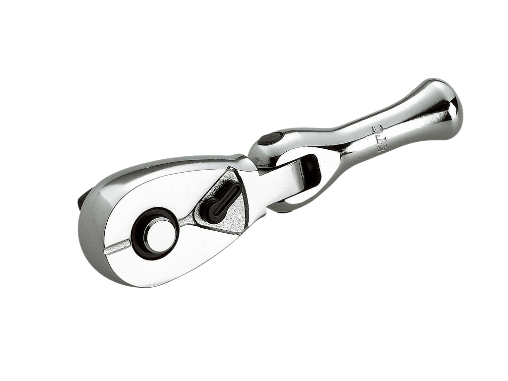 [BRC3FS] KTC(京都機械工具)9.5sq.コンパクトフレックスショートラチェットハンドル（全長80mm） 単品1本 - MisakaZoo