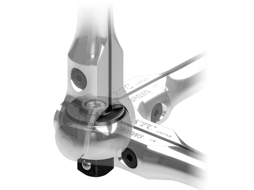 [BRSW3L] KTC(京都機械工具)9.5sq.ロングスイベルラチェットハンドル（全長300mm） 単品1本 - MisakaZoo