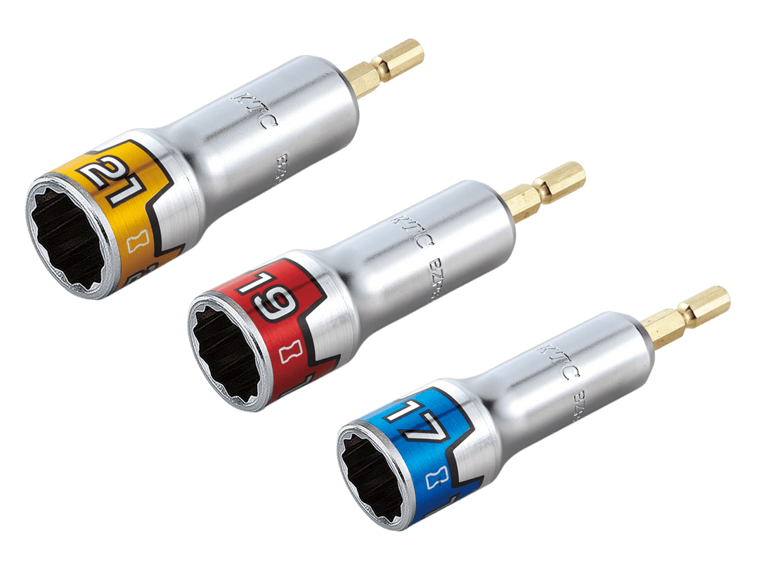 [BZP63-17W] KTC(京都機械工具)インパクトドライバ用ソケットビット 難攻不落（十二角） 単品1個 - MisakaZoo