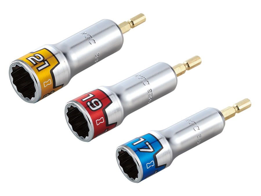 [BZP63-17W] KTC(京都機械工具)インパクトドライバ用ソケットビット 難攻不落（十二角） 単品1個 - MisakaZoo