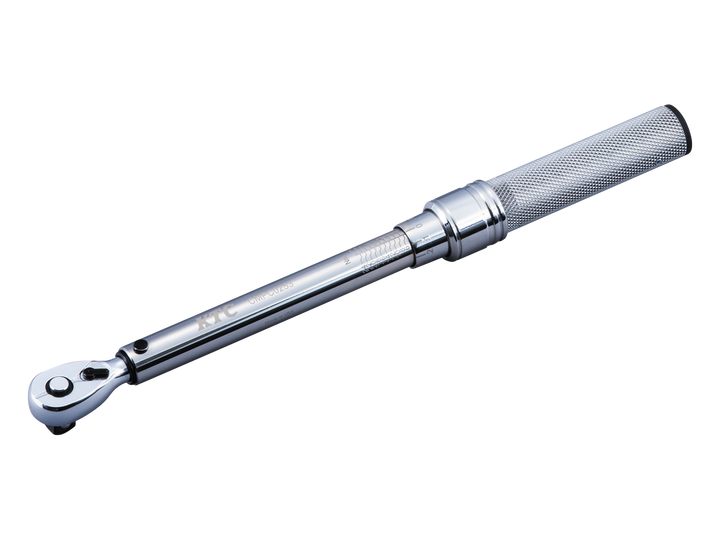 [CMPC0253] KTC(京都機械工具)9.5sq.プレセット型トルクレンチ（5〜25N・m 全長282mm） 単品1本