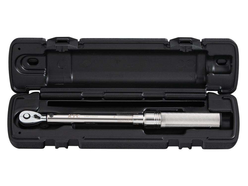 [CMPC0253] KTC(京都機械工具)9.5sq.プレセット型トルクレンチ（5〜25N・m 全長282mm） 単品1本