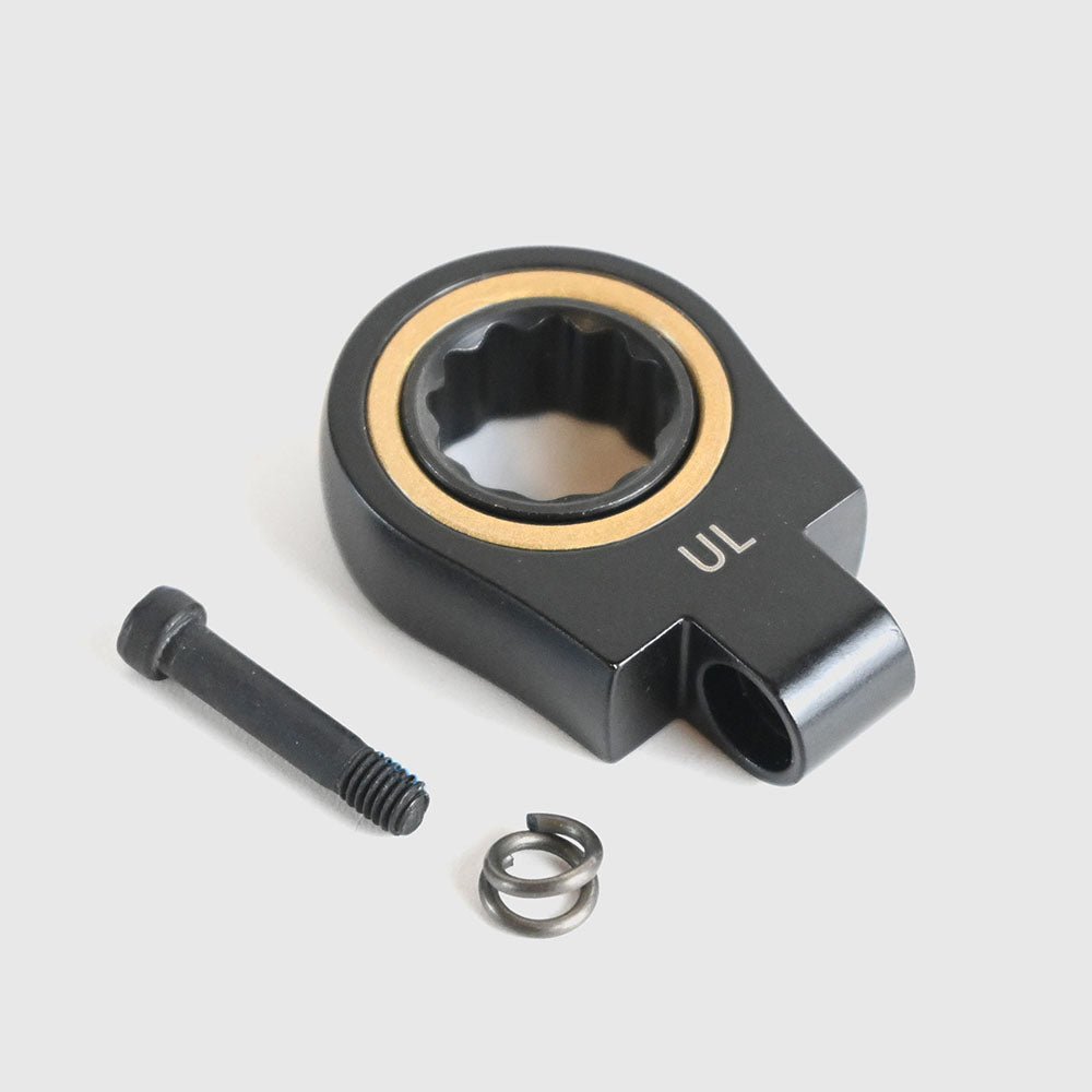 [CWLA-10-BG] KUROKIN 黒金(Black & Gold) 交換用首振りラチェットヘッド 10mm 1セット - MisakaZoo