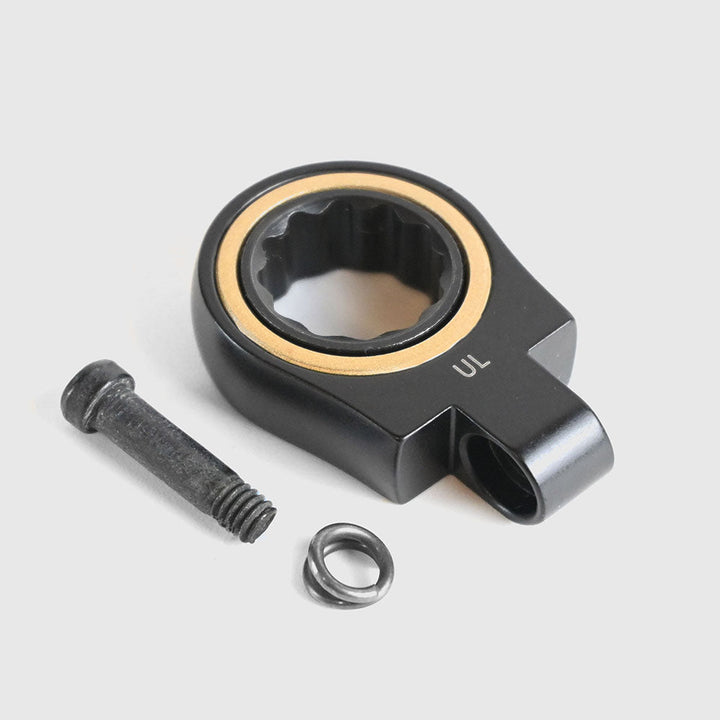 [CWLA-12-BG] KUROKIN 黒金(Black & Gold) 交換用首振りラチェットヘッド 12mm 1セット - MisakaZoo