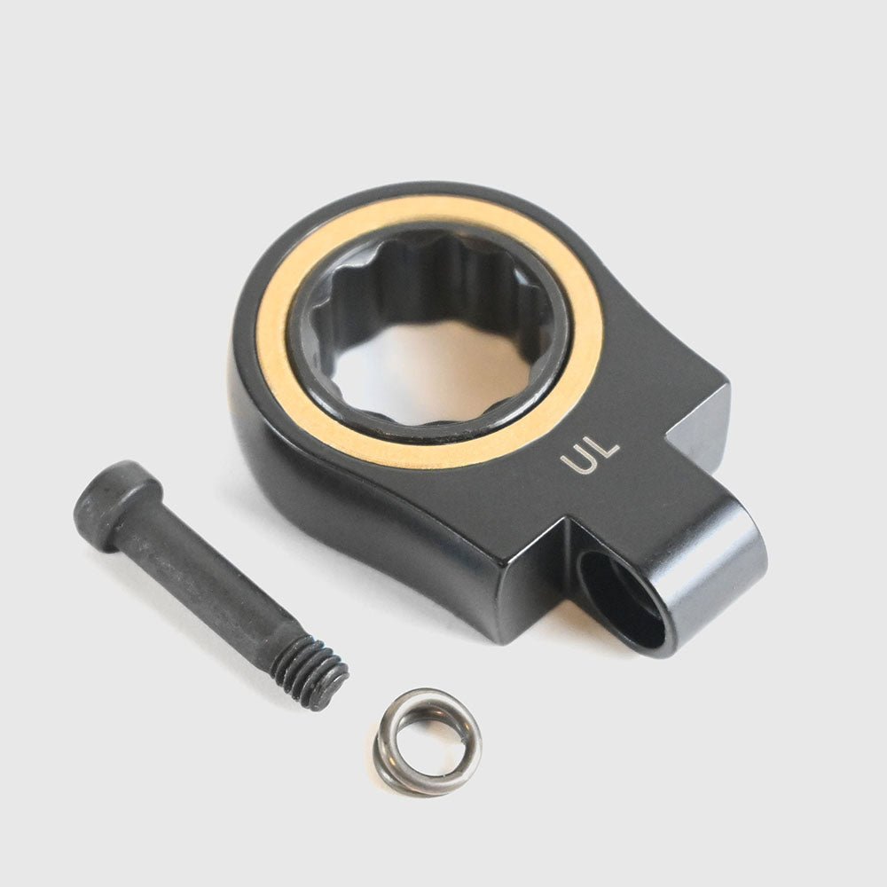 [CWLA-14-BG] KUROKIN 黒金(Black & Gold) 交換用首振りラチェットヘッド 14mm 1セット - MisakaZoo