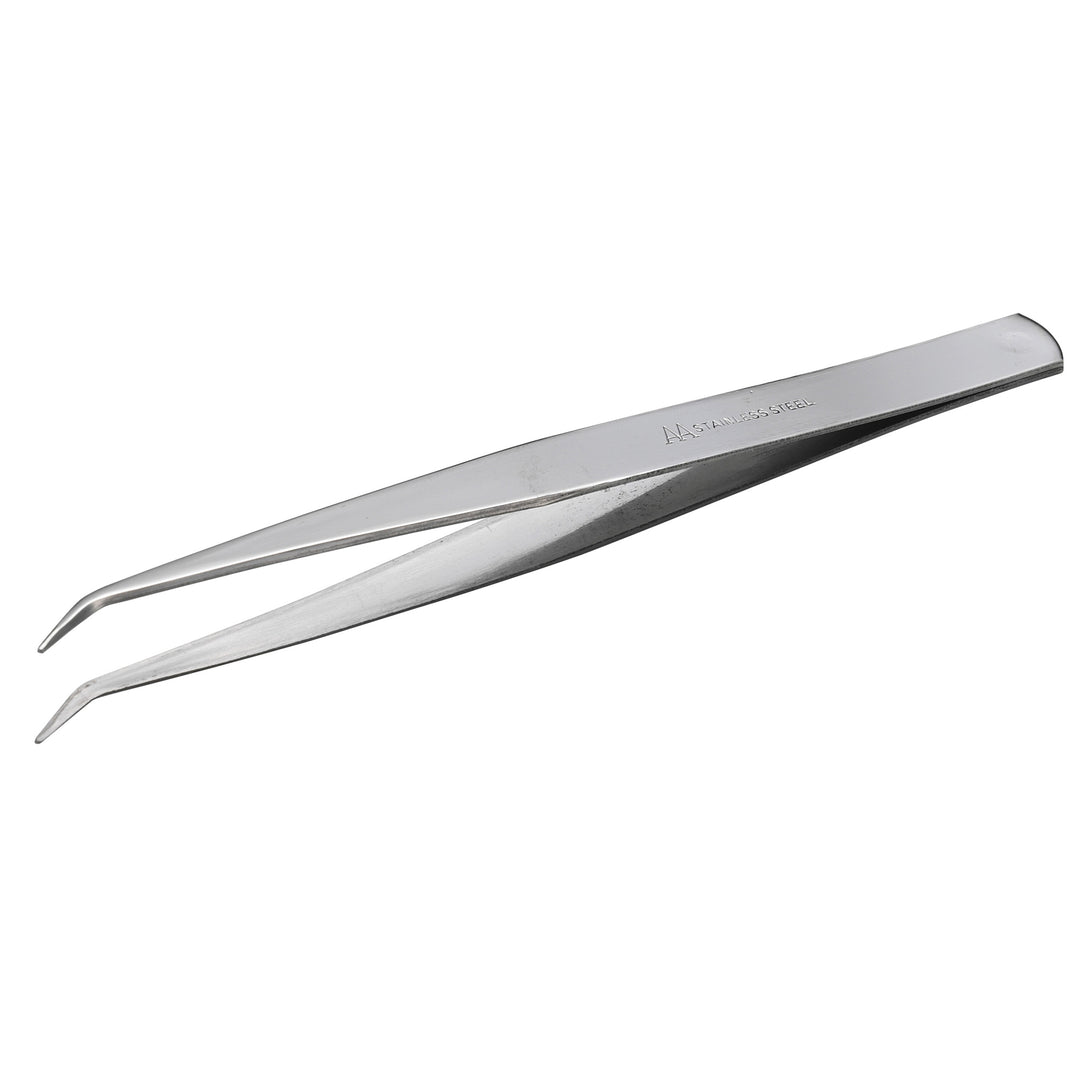 [128] ANEX Stainless Steel Tweezers AA Type Curved 150mm Package