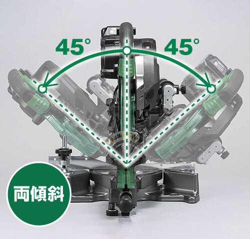 [フルセット品] HiKoki｜ハイコーキ 36V 卓上丸のこ C3606DRB (K)(XPSZ)