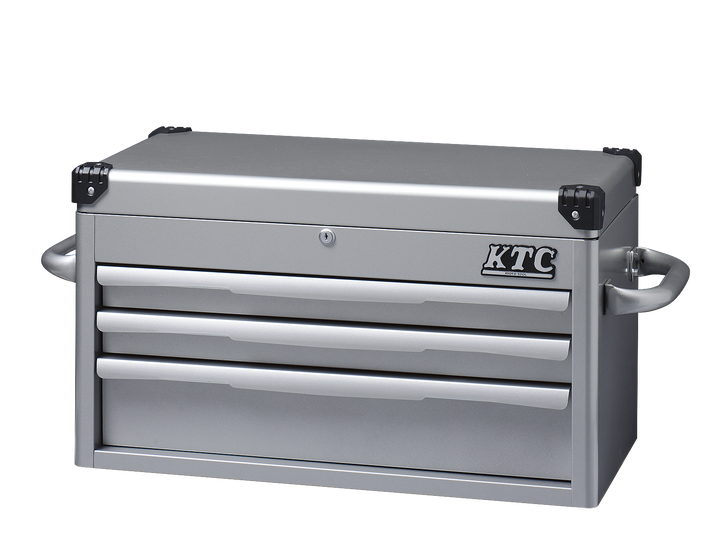[EKR-1003] KTC(京都機械工具)トップチェスト（3段3引出し）（W715×D390×H410 シルバー） 単品1台