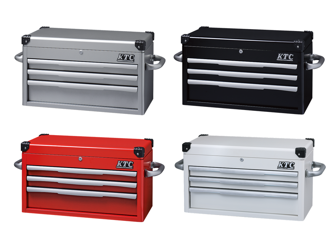 [EKR-1003] KTC(京都機械工具)トップチェスト（3段3引出し）（W715×D390×H410 シルバー） 単品1台