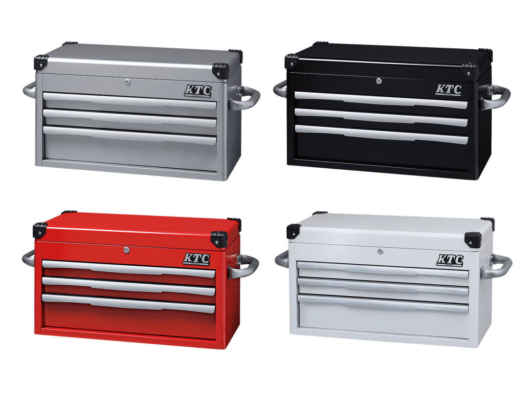 [EKR-1003BK] KTC(京都機械工具)トップチェスト（3段3引出し）（W715×D390×H410 ブラック） 単品1台 - MisakaZoo