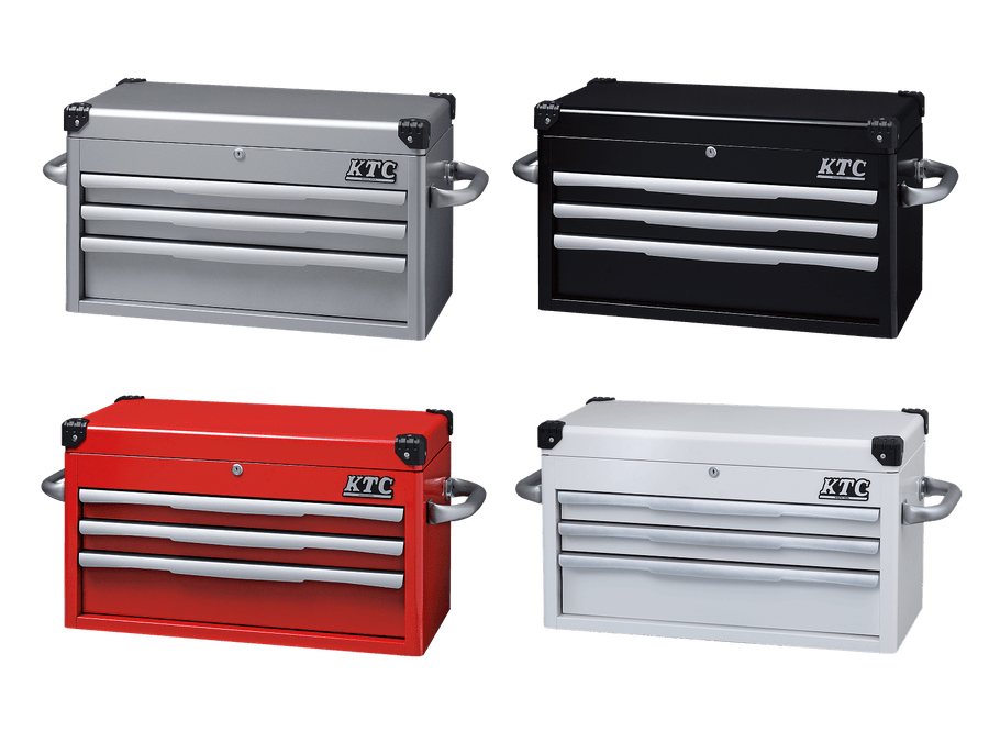 [EKR-1003R] KTC(京都機械工具)トップチェスト（3段3引出し）（W715×D390×H410 レッド） 単品1台 - MisakaZoo