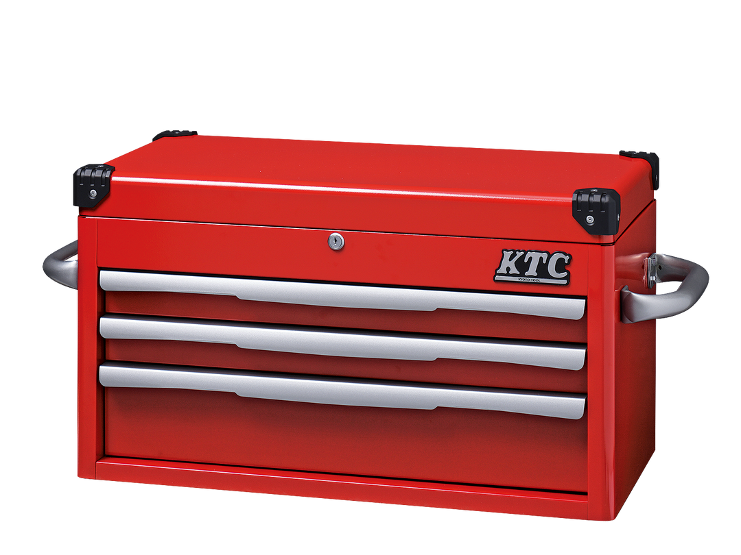[EKR-1003] KTC(京都機械工具)トップチェスト（3段3引出し）（W715×D390×H410 シルバー） 単品1台