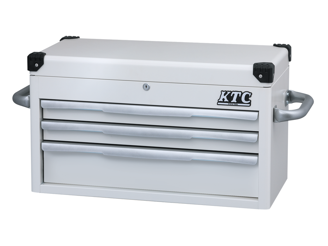 [EKR-1003] KTC(京都機械工具)トップチェスト（3段3引出し）（W715×D390×H410 シルバー） 単品1台