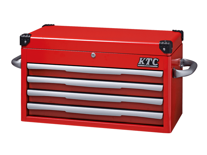 [EKR-1004] KTC(京都機械工具)トップチェスト（4段4引出し）（W715×D390×H410 シルバー） 単品1台 - MisakaZoo