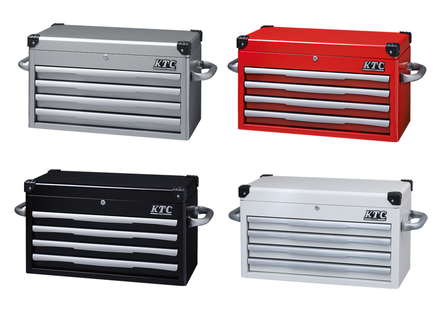 [EKR-1004R] KTC(京都機械工具)トップチェスト（4段4引出し）（W715×D390×H410 レッド） 単品1台