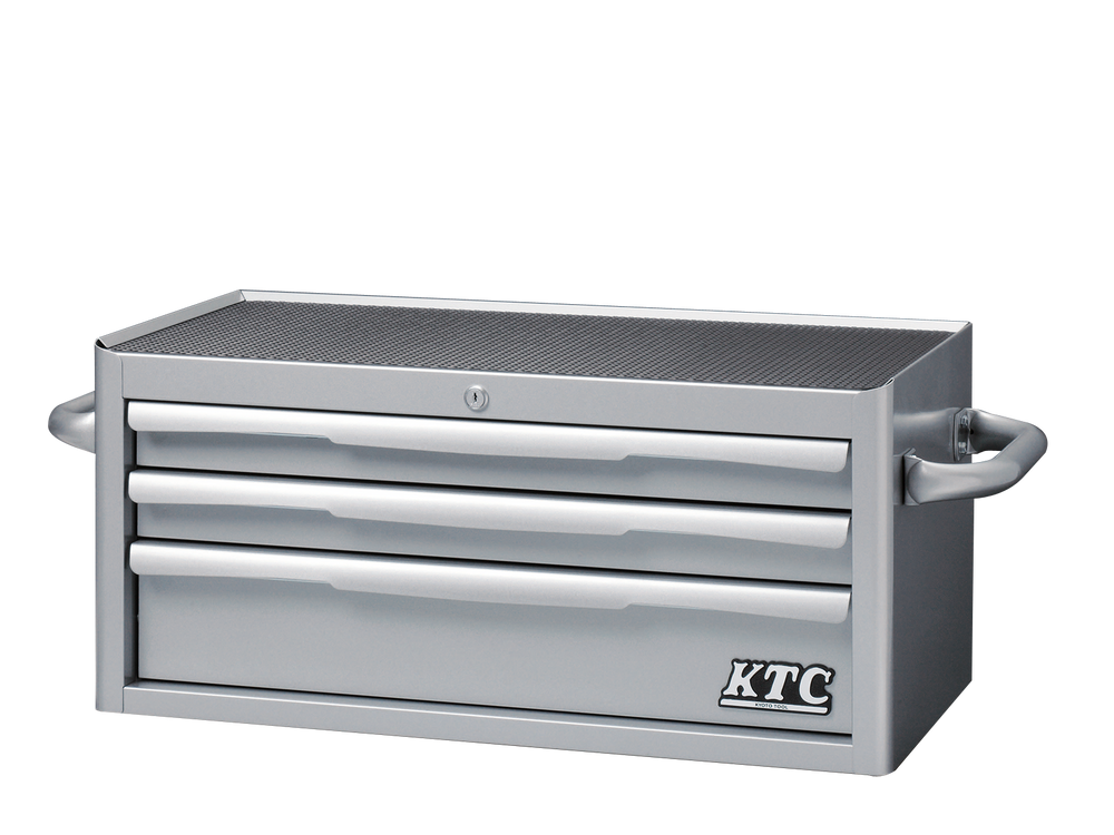 [EKR-2003BK] KTC(京都機械工具)フラットトップチェスト（3段3引出し）（W715×D390×H330 ブラック） 単品1台