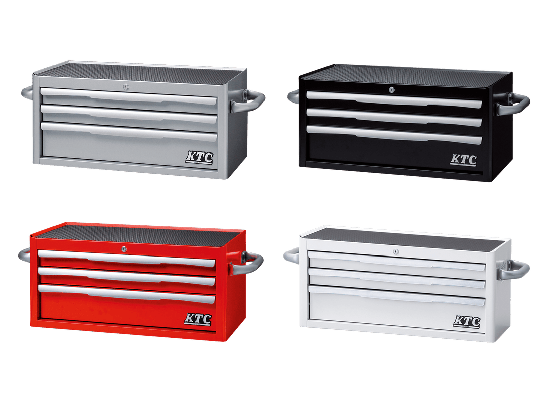 [EKR-2003WH] KTC(京都機械工具)フラットトップチェスト（3段3引出し）（W715×D390×H330 ホワイト） 単品1台 - MisakaZoo