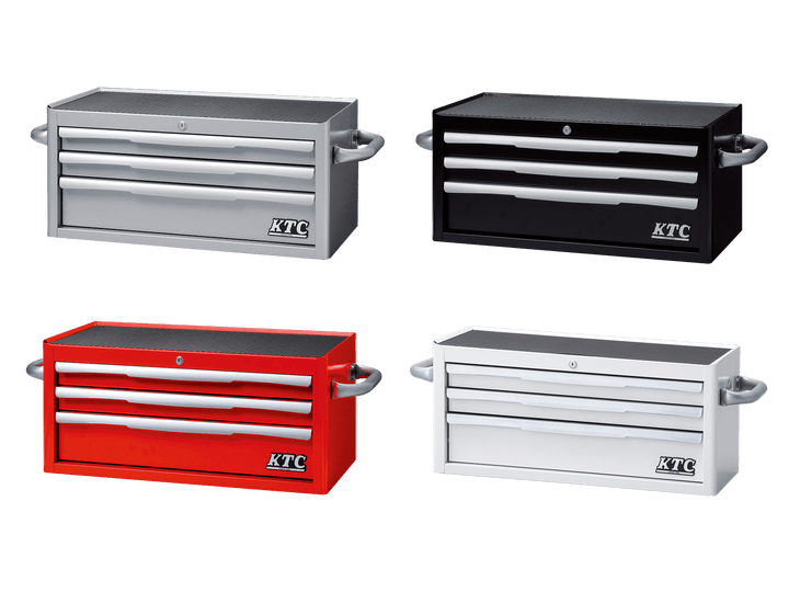 [EKR-2003WH] KTC(京都機械工具)フラットトップチェスト（3段3引出し）（W715×D390×H330 ホワイト） 単品1台 - MisakaZoo