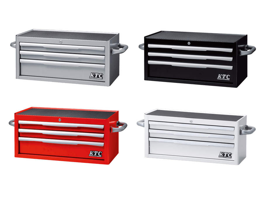 [EKR-2003WH] KTC(京都機械工具)フラットトップチェスト（3段3引出し）（W715×D390×H330 ホワイト） 単品1台 - MisakaZoo