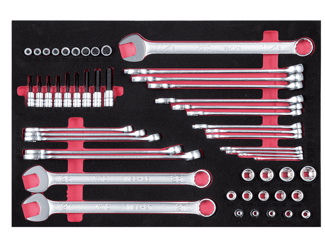 [ETKT73-02W7] KTC(京都機械工具)ハイメカツールセット用 ローラーキャビネット（EKW-1007）トレイ：インチ 特殊サイズ類セット 単品1個 - MisakaZoo