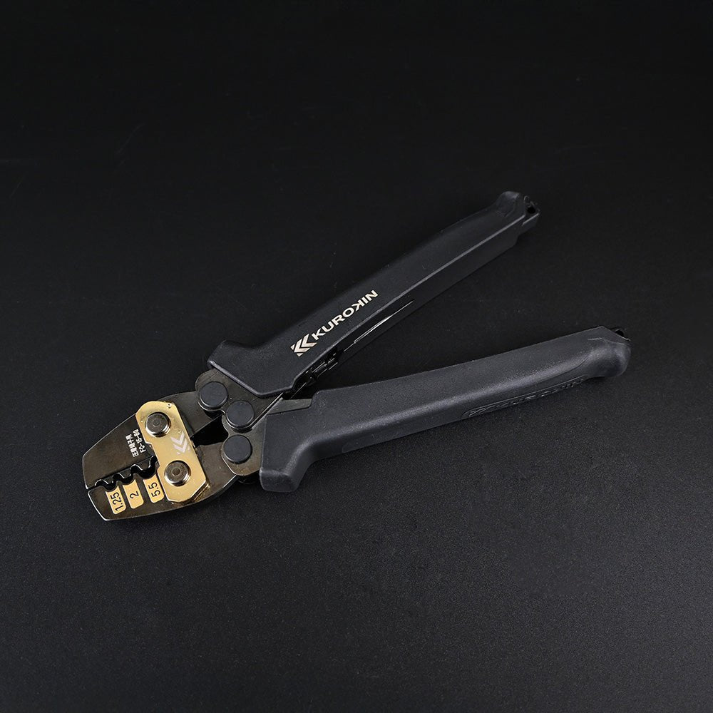 [FC-15-BG] KUROKIN 黒金(Black & Gold) 圧着工具（裸端子・裸スリーブ用） 単品1丁 - MisakaZoo