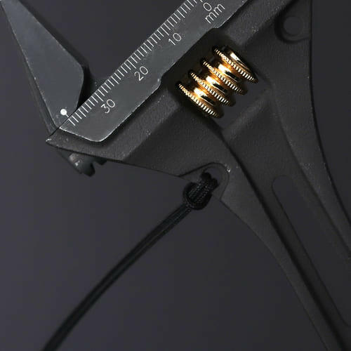 [FGL-38-BG] KUROKIN 黒金(Black & Gold) ギア付モンキーレンチ 単品1丁 - MisakaZoo