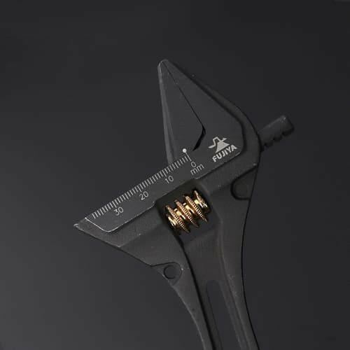 [FGL-38-BG] KUROKIN 黒金(Black & Gold) ギア付モンキーレンチ 単品1丁 - MisakaZoo